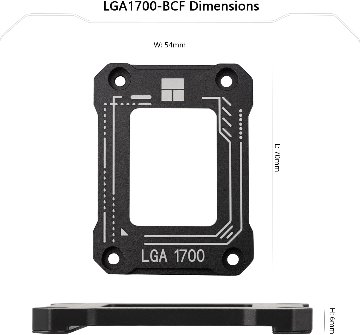 Thermalright LGA1700-BCF Black V2 CPU Retainer,Intel 12/13/14Th Anti-Bend Retainer, LGA17XX Corrective Bend Retainer, Standard for Heat Sinks image number 5