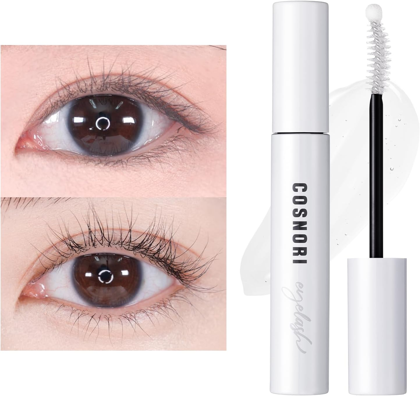 COSNORI Long Active Eyelash Serum - Korean Eyelash Boost Serum &ndash; Eyebrow Growth Enhancer for Longer and Thicker &ndash; Vegan, Irritation Free- Peptides, Hyaluronic Acid, 0.3 Fl.Oz. image number 3