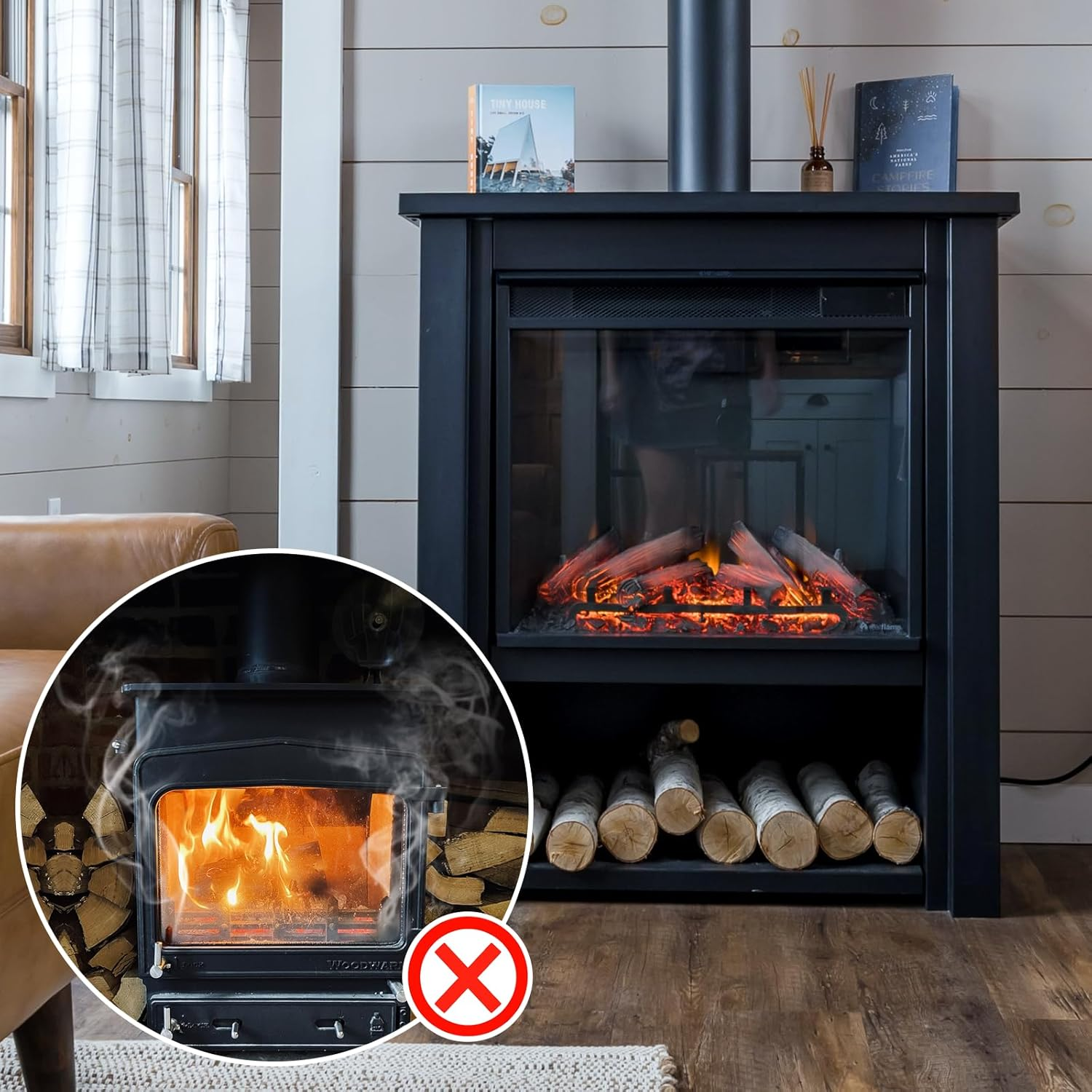 Fireplace Seal Rope, 0.31In X 9.84Ft Graphite Impregnated Fiberglass Rope Seal Gasket Replacement Wood Stove Door Gasket for Fireplaces Stoves Wood Burning image number 6