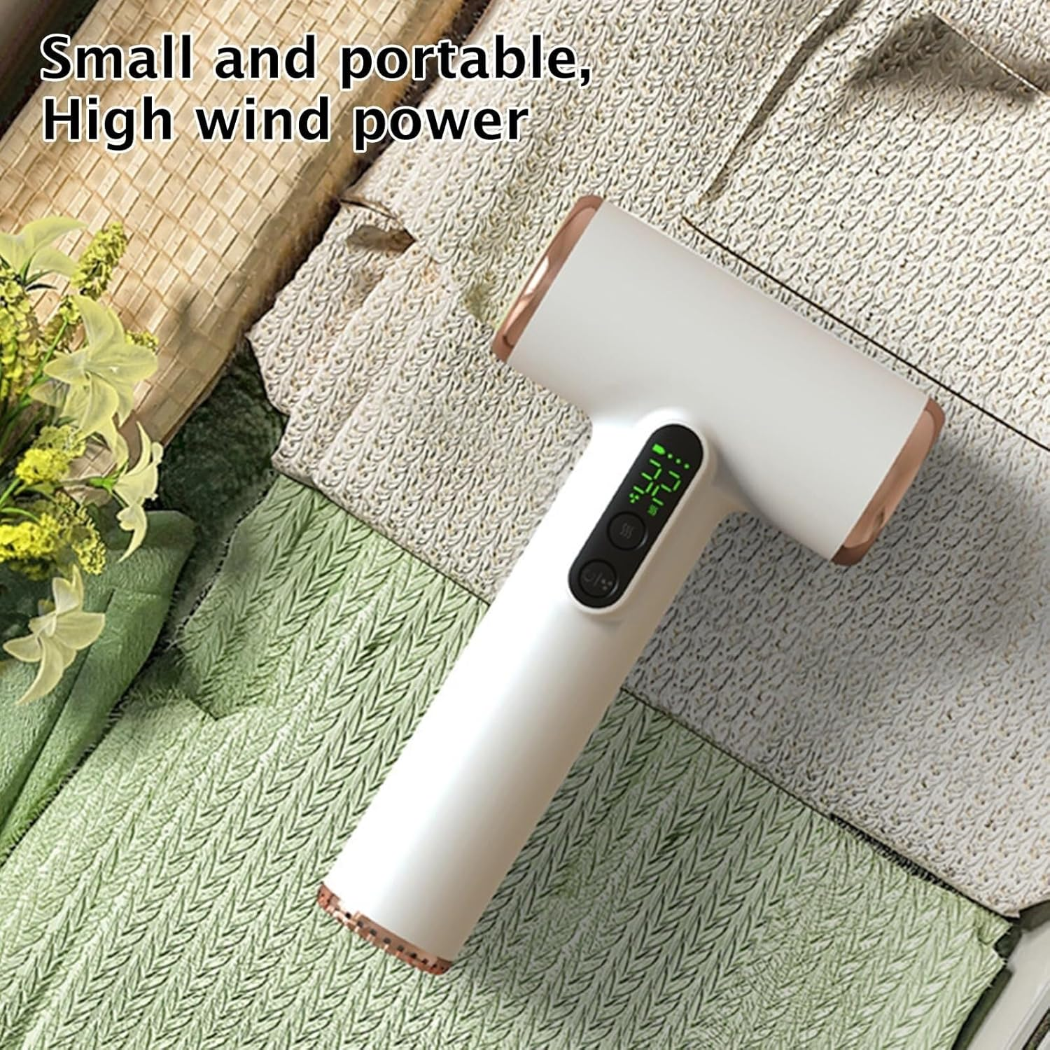 Cordless Travel Hair Dryer Rechargeable, 15000Mah Battery, Digital Screen Compact, Lightweight, Fast Drying for Women or Men on the Go image number 5