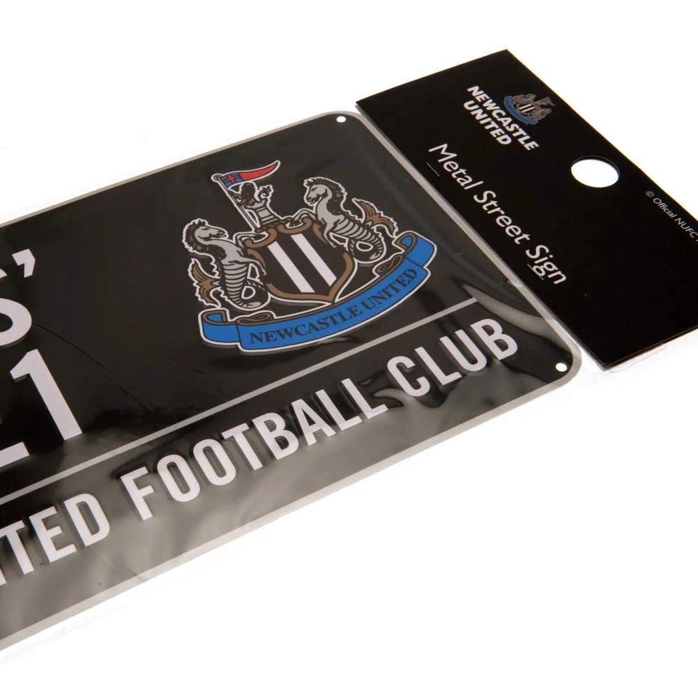 Newcastle Utd Colour Street Sign - 40Cm X 18Cm - One Size image number 1