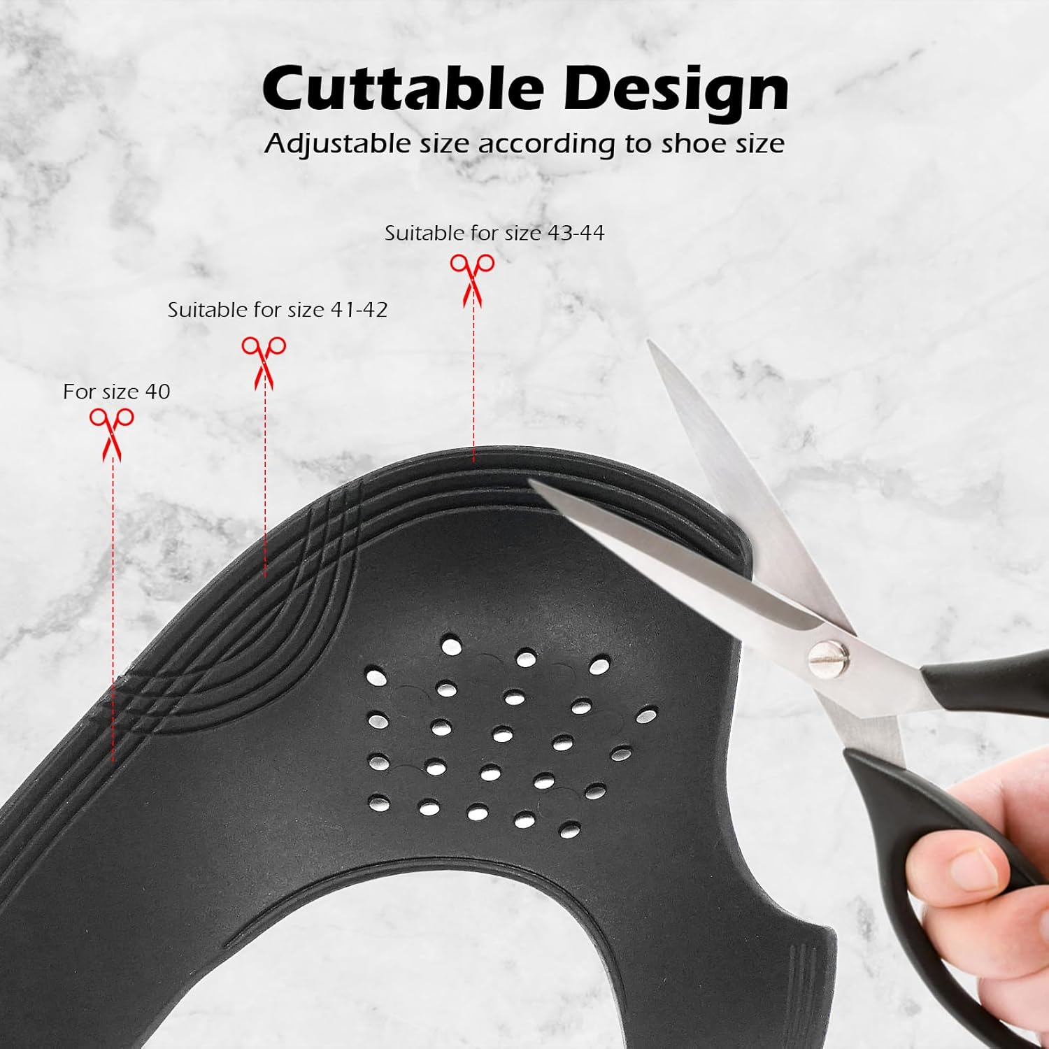 8 Pairs Anti-Wrinkle Shoe Crease Protectors for Air Force Shoes, Sneakers and Casual Shoes, Toe Box Crease Protectors Prevent Sports Shoes Crease Guard for Men'S 9-12/ Women'S 4-8 image number 5