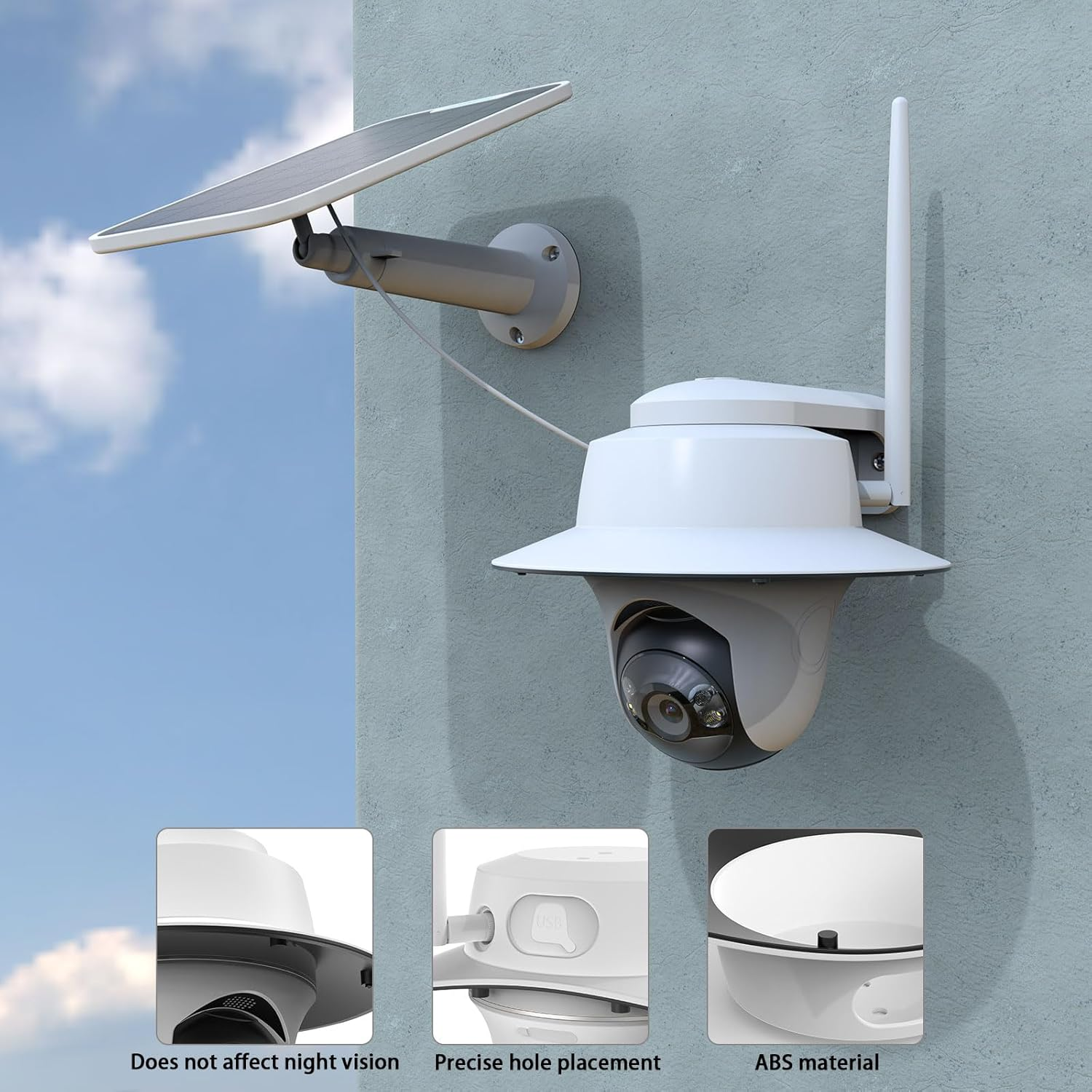 Sunshade&Gutter Mount for Reolink Argus PT Series,Reolink Go PT Ultra (Sunshade) image number 6