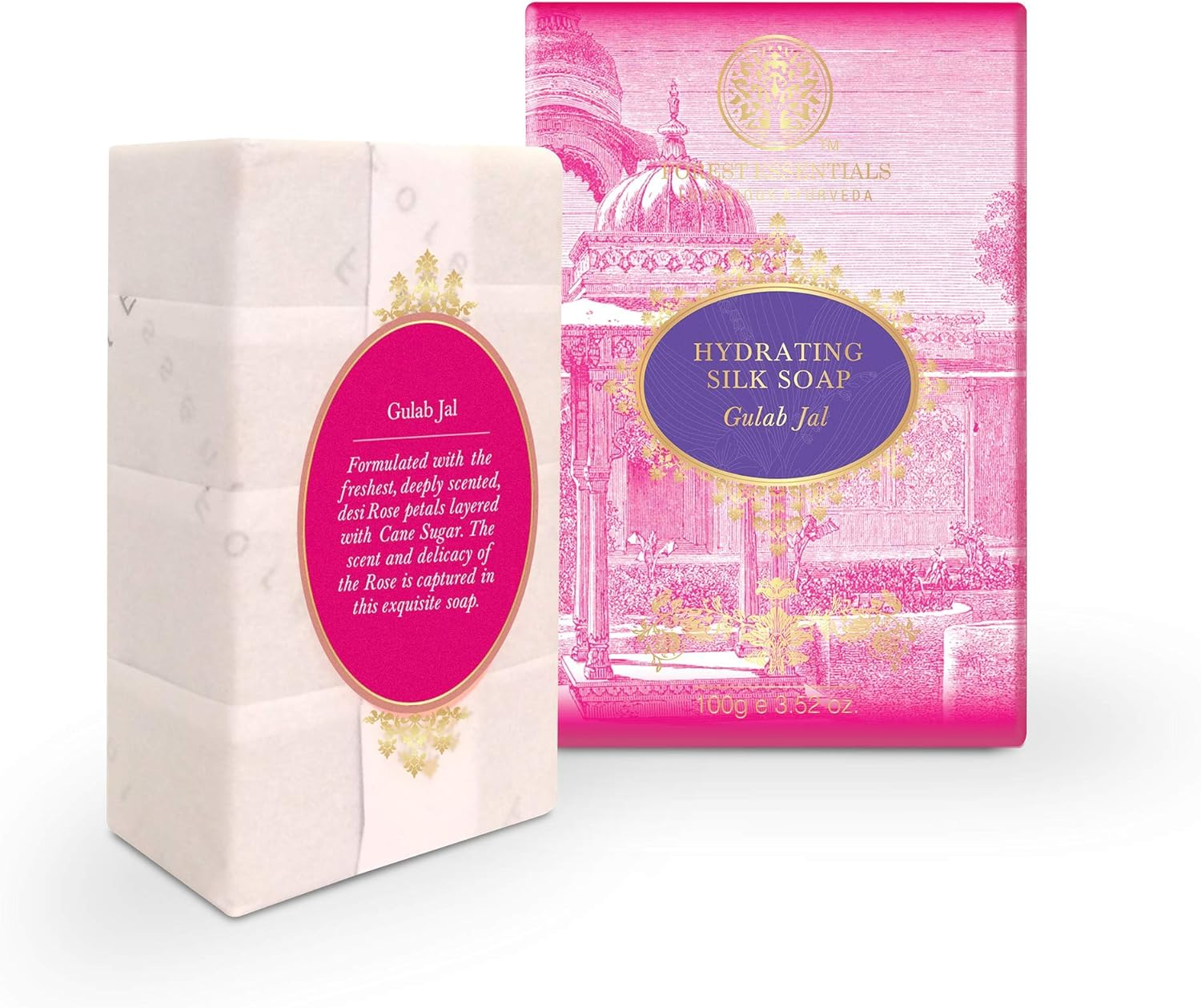 Forest Essentials Hydrating Silk Soap Gulab Jal 100G image number 5