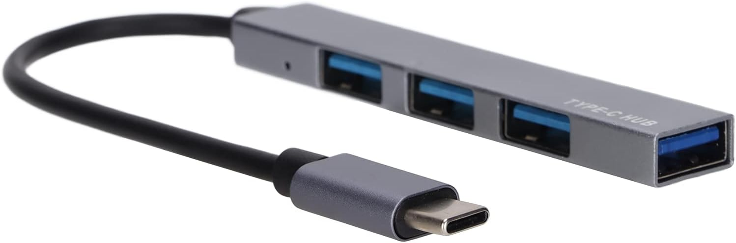 USB Port Expander, USB C Hub USB Hub for Laptop for School for Home for Office(One Drag Four Ash) image number 2