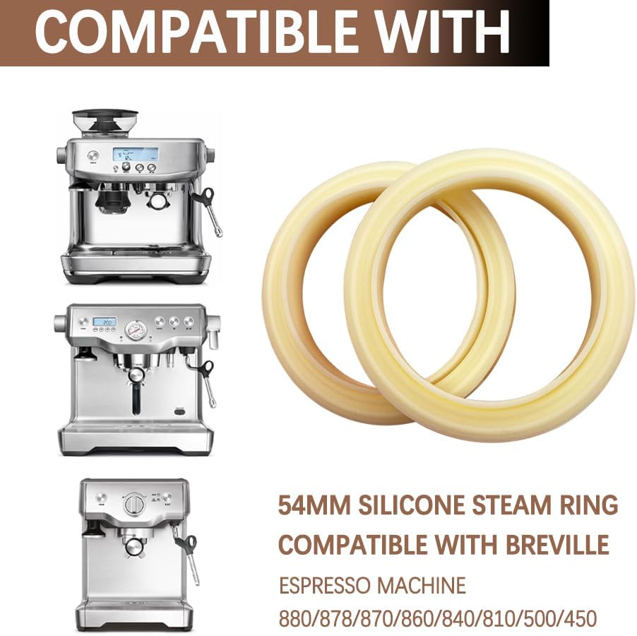 Group Head Seals Compatible with Breville Espresso Machine &ndash; 2 Pack Replacement Parts Compatible with Breville Barista Express & Sage Espresso Machines image number 1