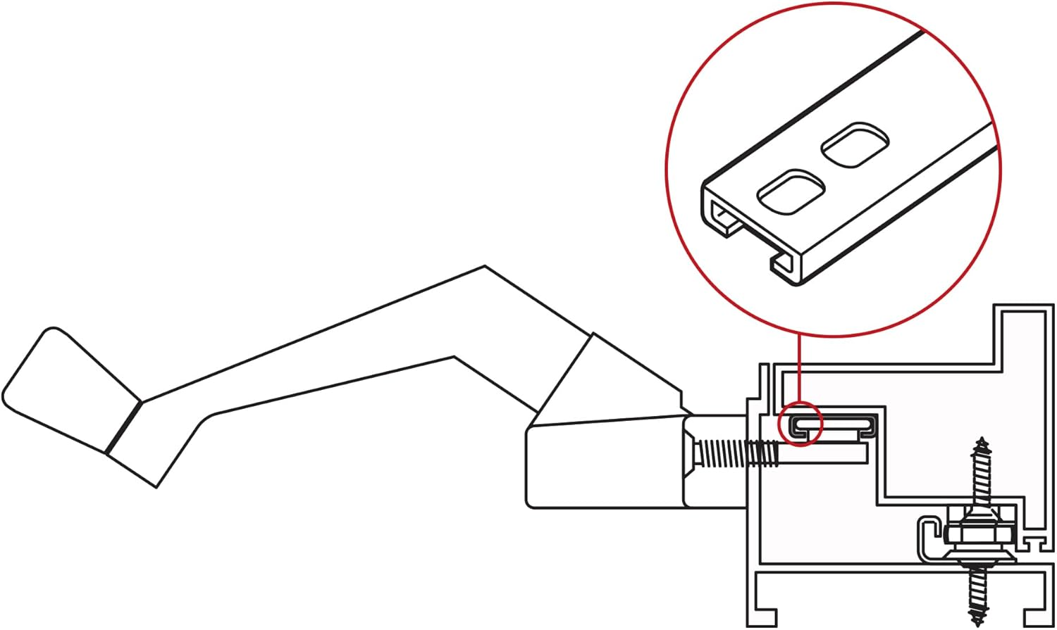 Prime-Line Products H 3529 Casement Track, Aluminum,(Pack of 2)