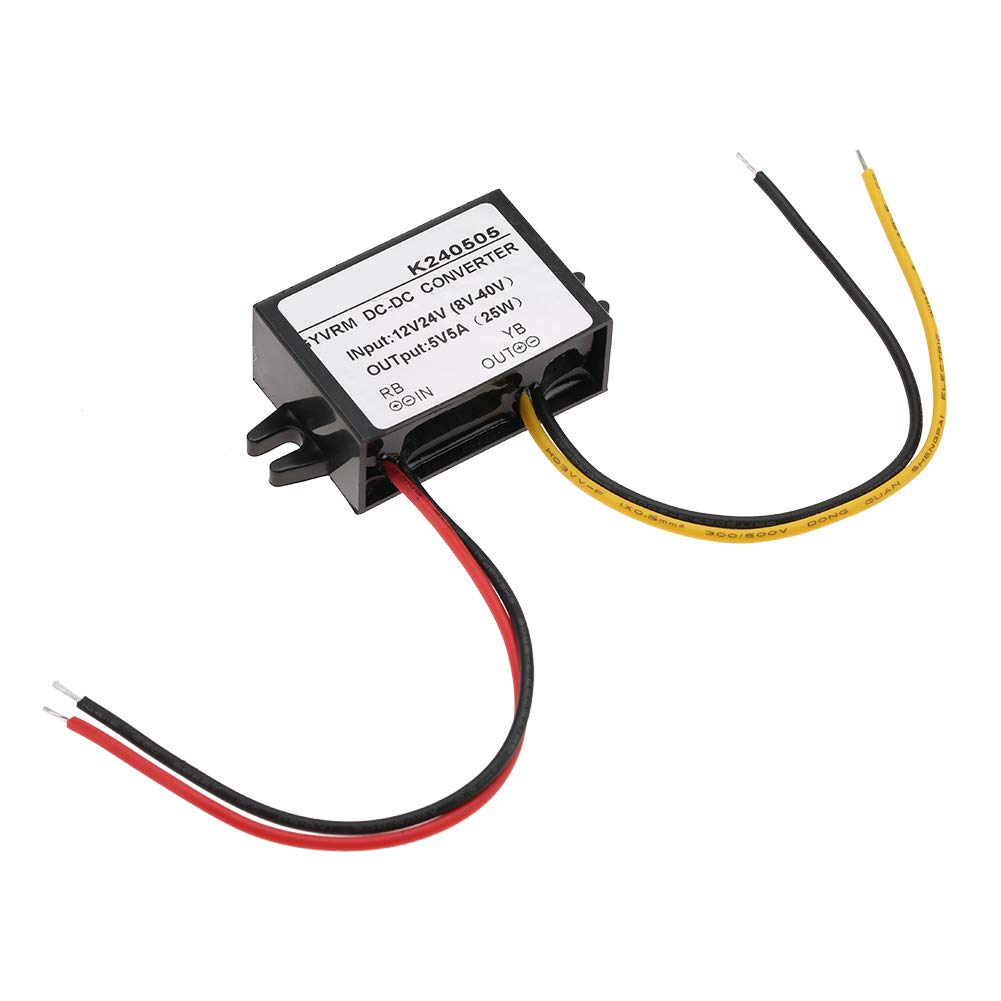 Voltage Regulator 12V/24V to 5V 5A DC-DC Converter Step down Power Supply Module Power Adapter image number 4