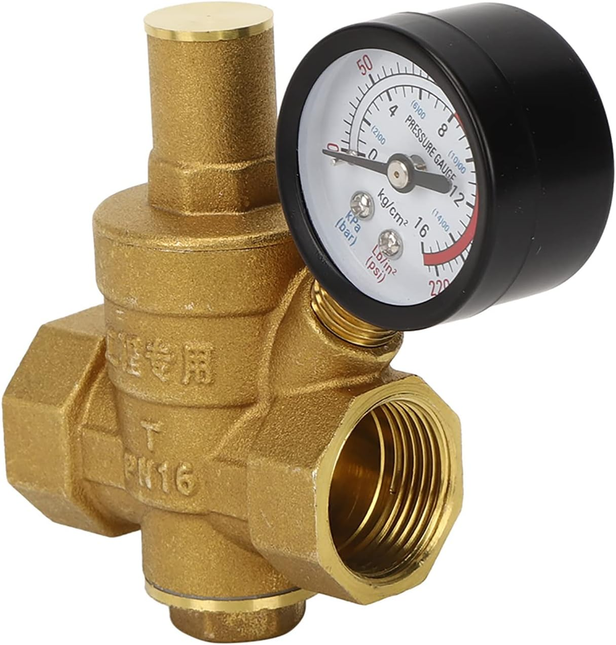 DN20 Brass Water Pressure Reducer with Measurement Device to Install Domestic Water Equipment image number 4