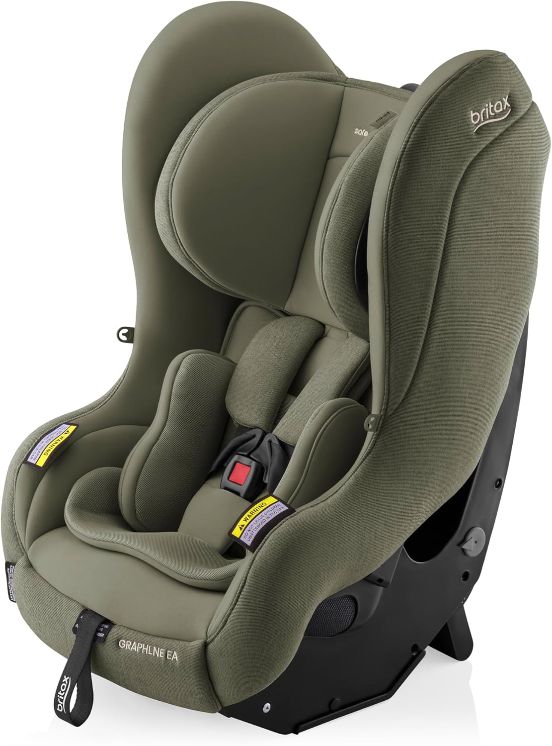 Graphene EA Style Convertible Car Seat Dark Olive, Compact Design, Easy Adjust Headrest, Isofix Installation, Extended Rearward Facing, Side Impact Cushion Technology (3712) image number 2