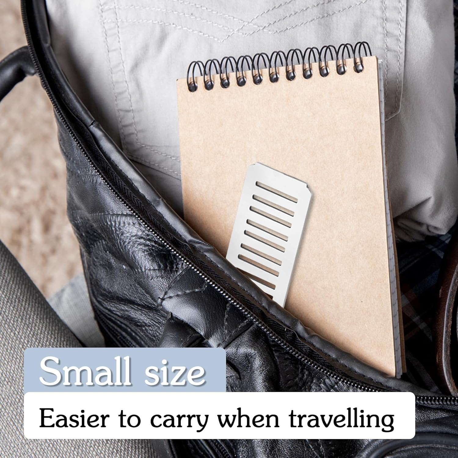 MEGAVOW Portable Door Lock Set, Punch-Free Security Locker, Emergency Survival Whistle, Stainless Steel Heavy Duty Locks with Storage Bag for Apartment Traveling Hotel School Motel Home image number 3