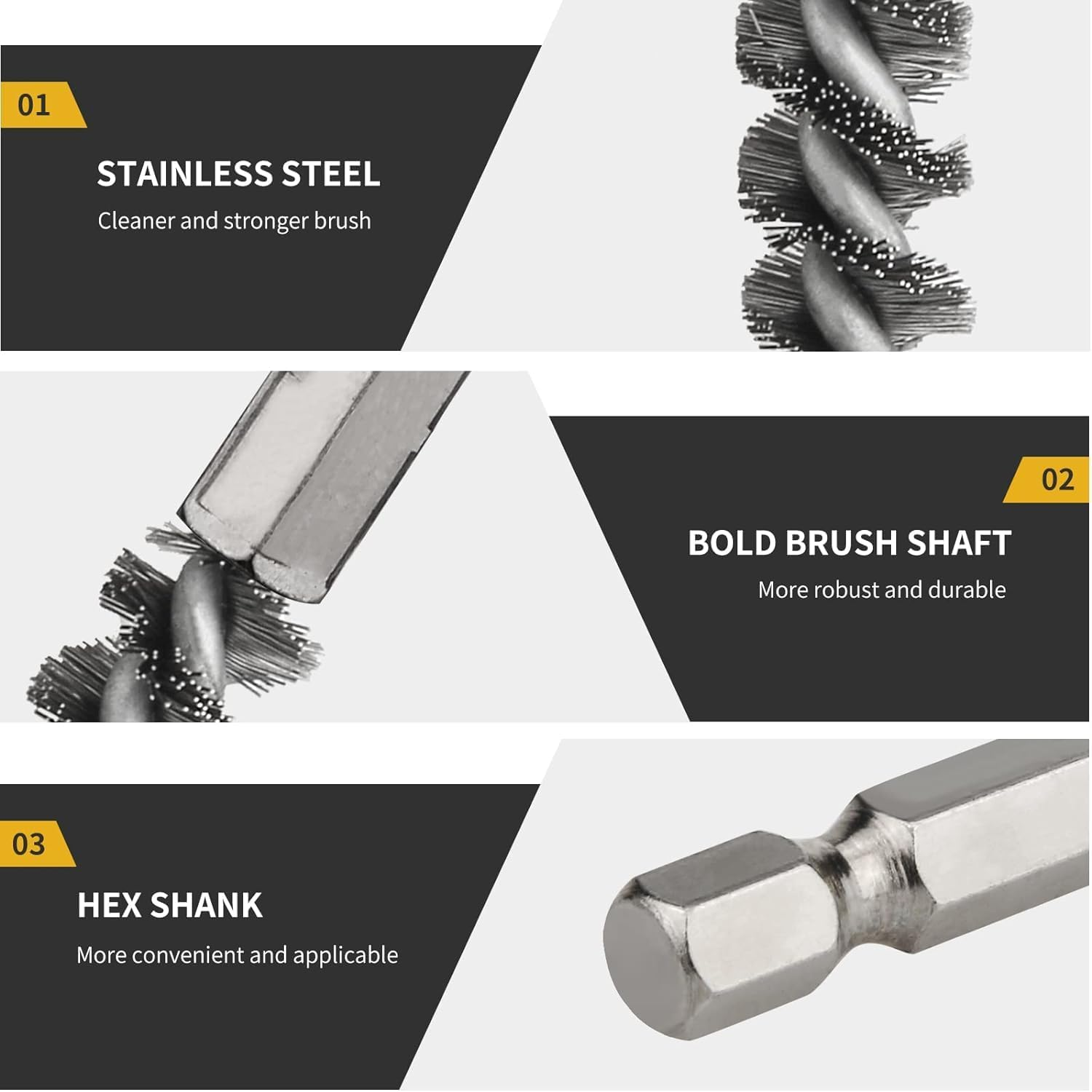 4Pcs Golf Clubs Head Hosel Brush Stainless Steel Golf Club Cleaning Brushes Golf Club Cleaning Tools Accessories Sport Goods Silver image number 6