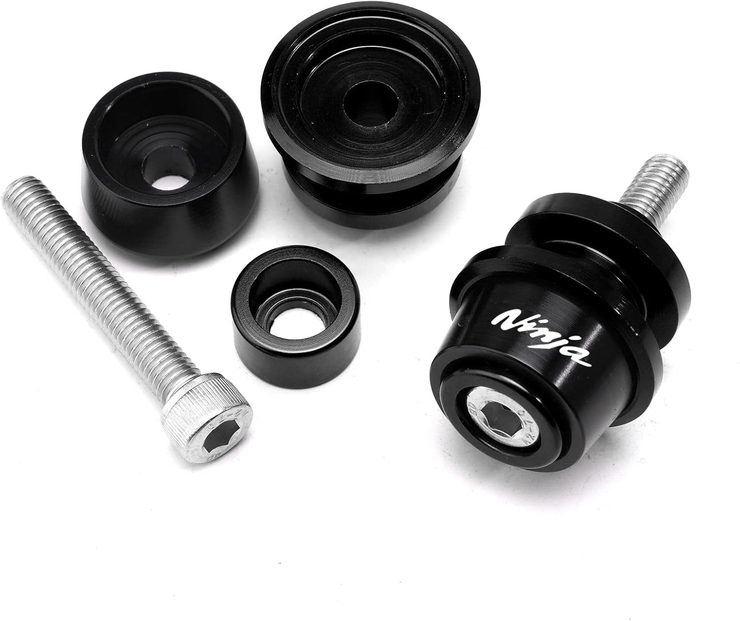 Compatible with Ninja 650 2025 Ninja 500 SE Ninja 400 NINJA 1000 SX 2017-2022 2023 2024 2025 ZX4RR ZX6R ZX-10R ZH2 CNC Motorcycle Swingarm Spool Slider Stand Screws image number 2