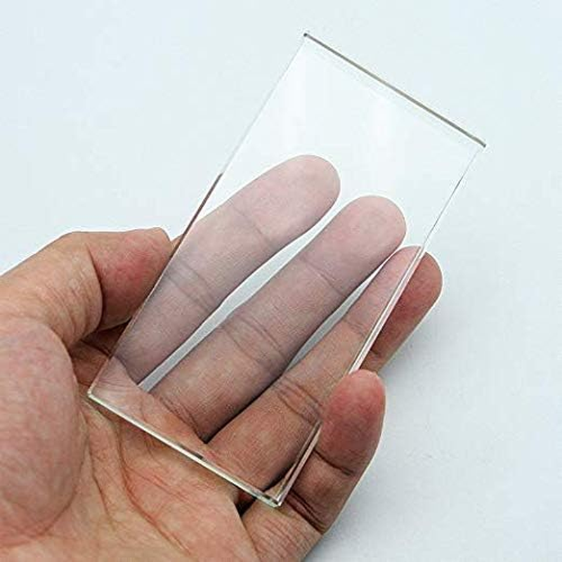 Pro Nail Art Painting Color Toning Glass Board Makeup Palette Eyelash Extension Adhesive Glue Pallet with Stand (2 X 4 Inch) image number 3