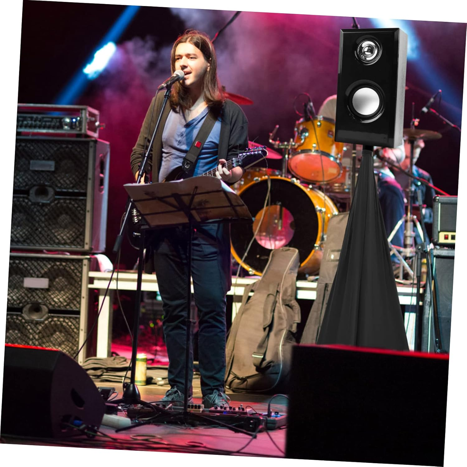 SUPVOX Polyester Cover for Speaker Stand Stage Live Show Concerts Easy Storage image number 3