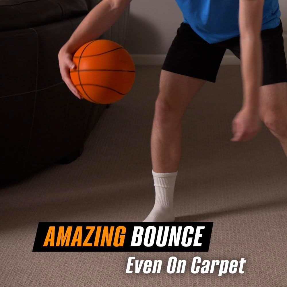 Basketball Ultra-Quiet Super Soft Sports Ball for Indoor Play image number 3