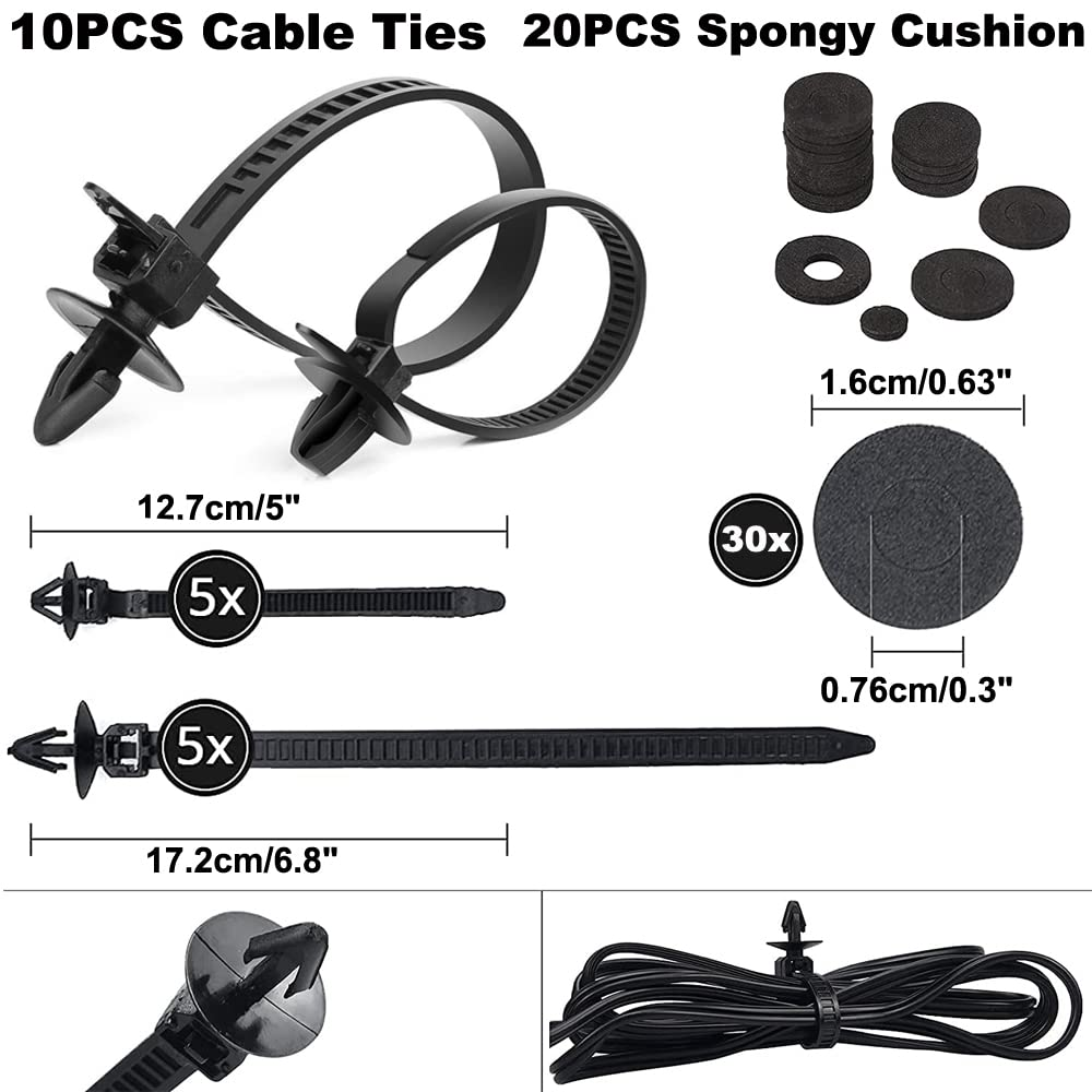 FOUNDCOOL 725PCS-23 Types Universal Car Retainer Clips Door Trim Panel Molding Clips Push Pins Bumper Fender Rivets Fasteners Removal Tools for Ford Toyota Honda Nissan Etc