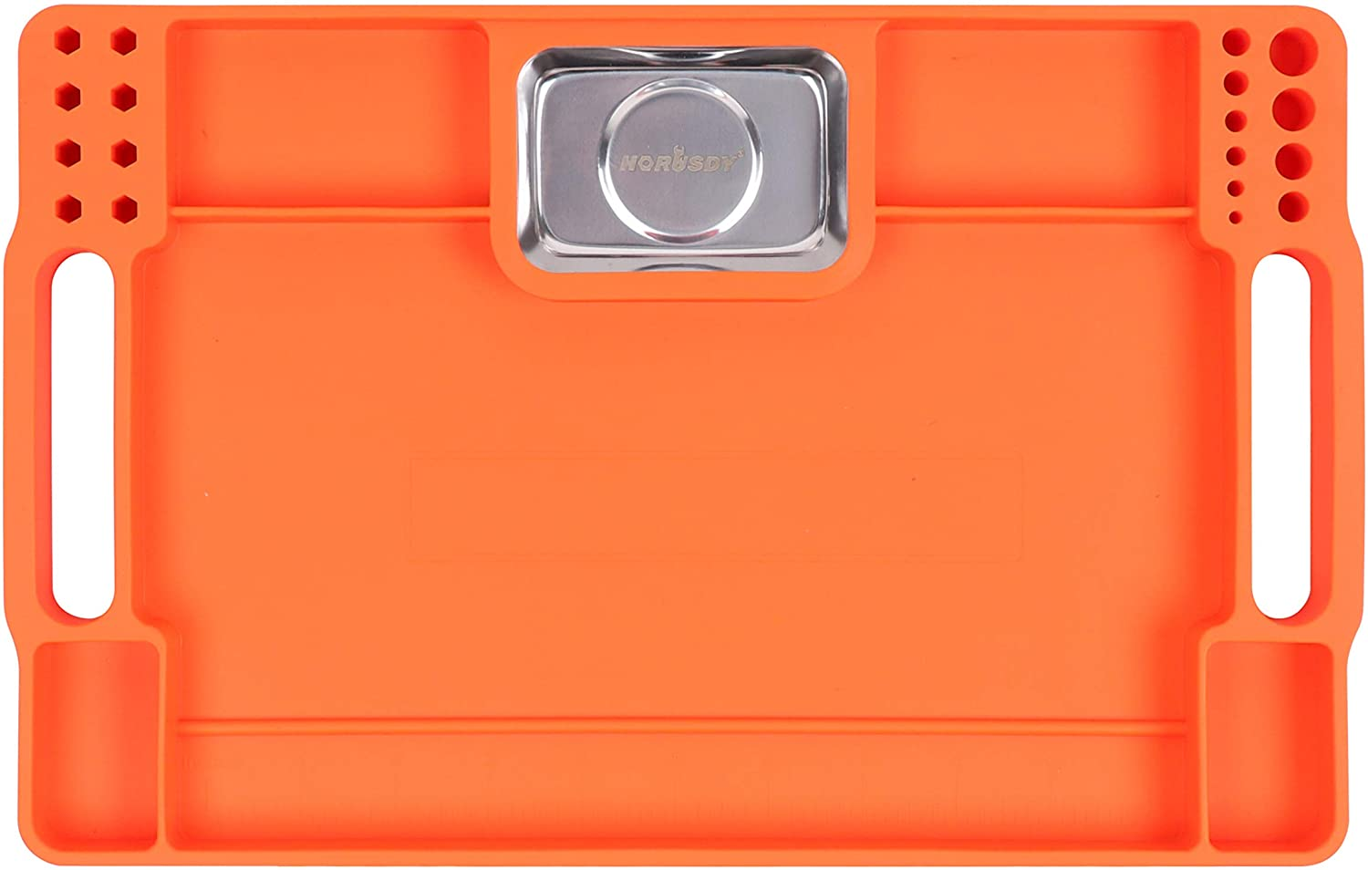 HORUSDY Medium Non-Slip Flexible Tool Tray | Tool Organizer | Tool Storage | Tool Holder | Tool Mats | Small Magnets Tray| Grip Mat Tool Mat | of Christmas Day Tools for Men image number 2