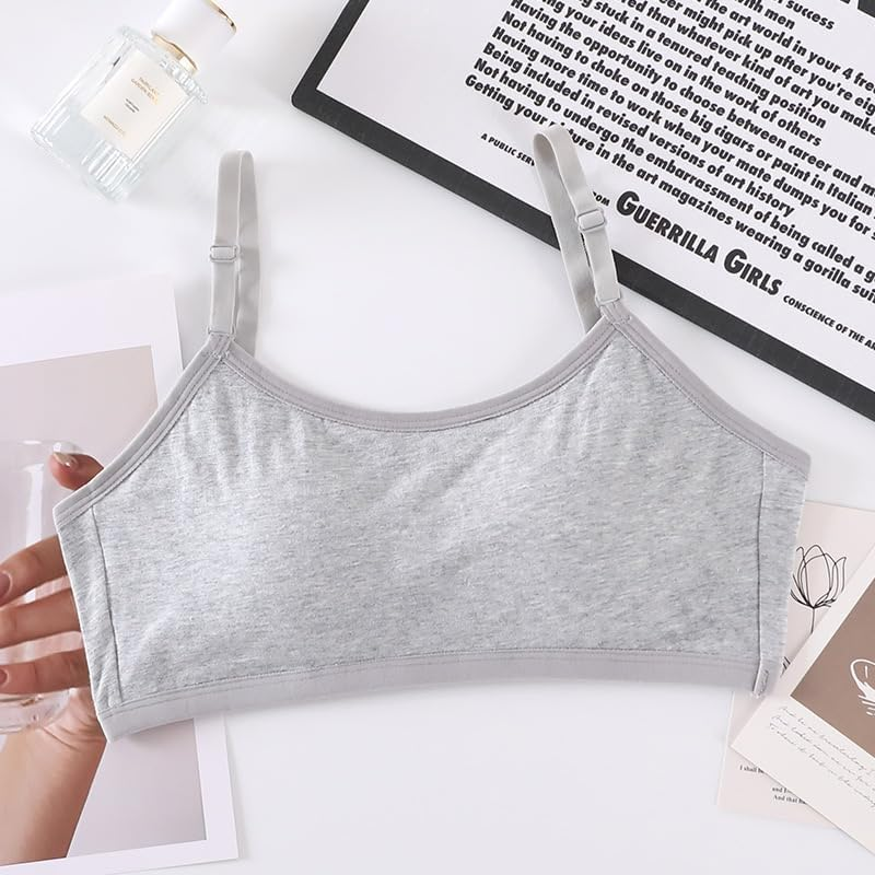 Big Girls Bra Comfort Flex Fit Seamless for Girl Teens with Adjustable Straps, Pull-On Design - Multi-5Pack image number 7