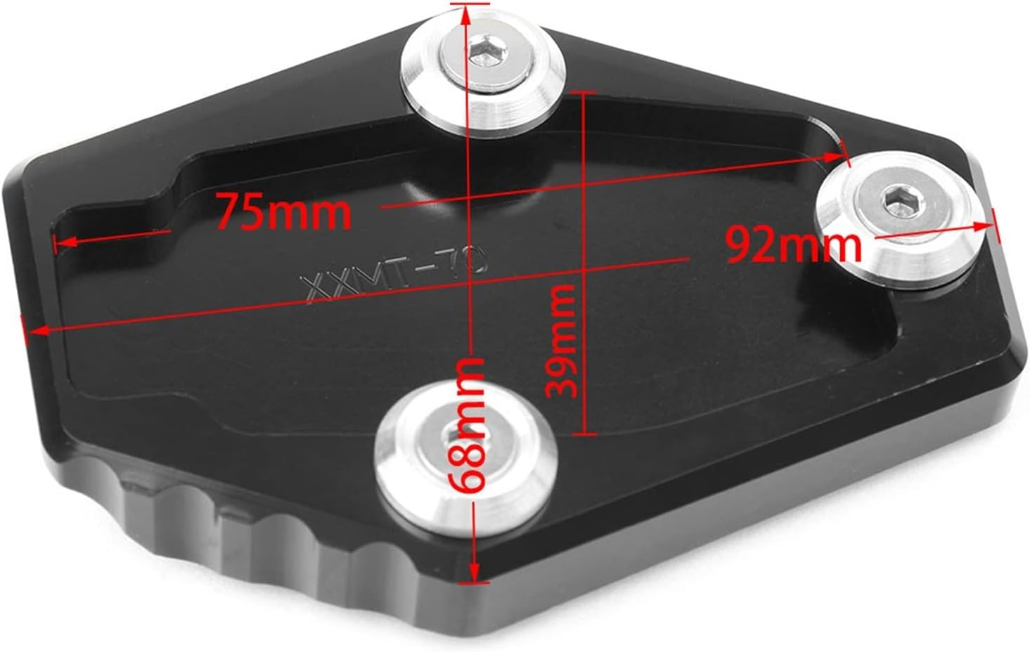 KANGYEBAIHUODIAN Kickstand Foot Side Stand Extension Pad Support Plate Fit for Ducati Monster 795/796/821/1200/1200S & Multistrada 1200/1200S All (Color : Red) image number 1