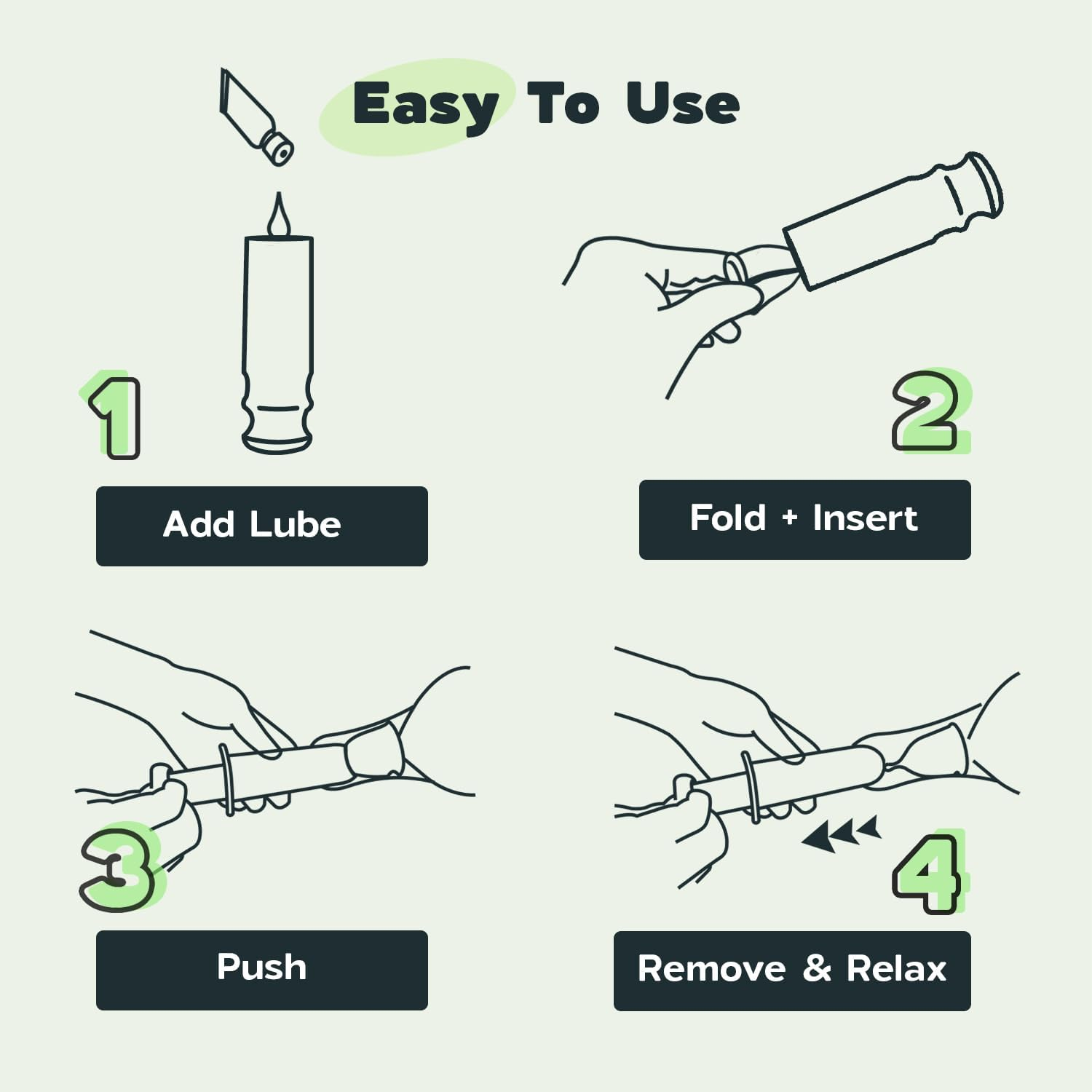 SHORDY Applicator Tool 2.0 with Lube for Menstrual Cups, Easy Insert, Reusable Period Cup Applicator Set Copa Menstrual Compact Kit for Women, Soft & Easy to Use, Works with Most Cups image number 4