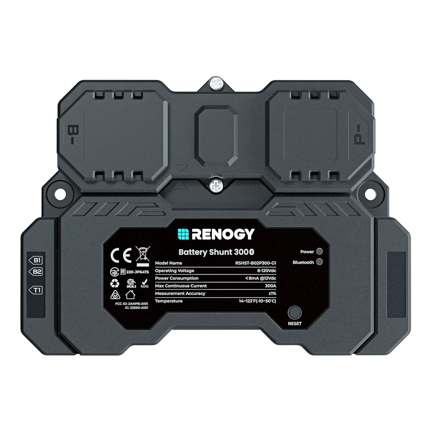Renogy 300A Battery Shunt, Battery Tester, Bluetooth Battery Monitor, Compatible with Various Batteries:Lead Acid, LFP, Li-Ion, and Ni-Mh. image number 6