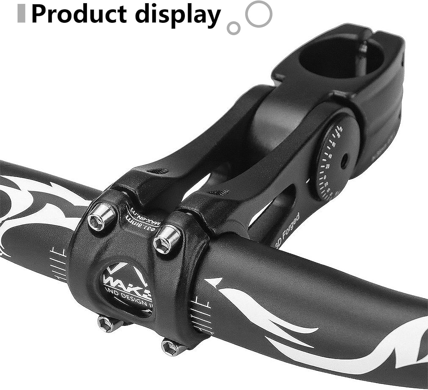 'OSAGIE Bike Stem, Aluminum Alloy MTB Stem, Adjustable Mountain Bike Stem for 28.6Mm (1-1/8'') Handlebar of Bicycle, Road Bike, MTB, BMX, Cycling' image number 6