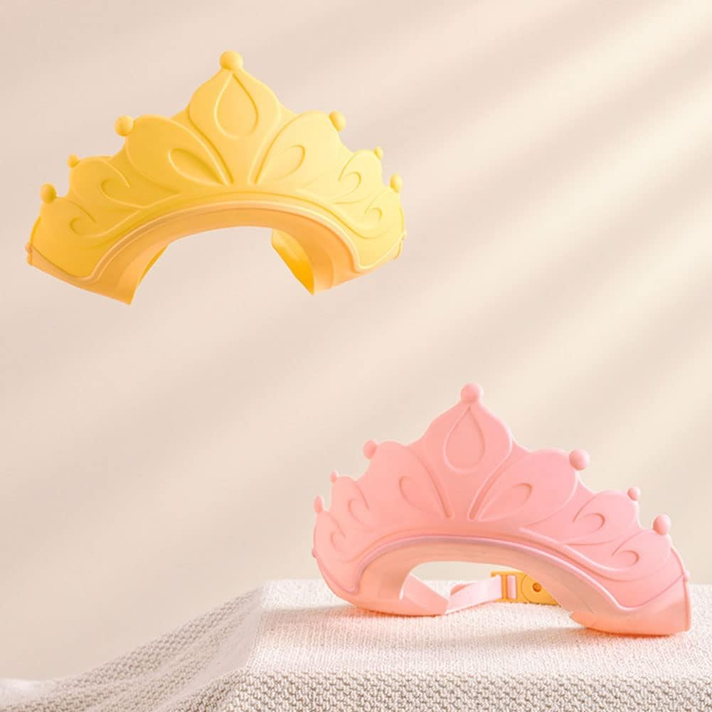 Cute Unisex Shower Cap for Kids, Soft Adjustable Baby Hair Washing Guard Bath Shield Reusable Waterproof Shampoo Hat Visor Hat for Eye and Ear Head Protection image number 2