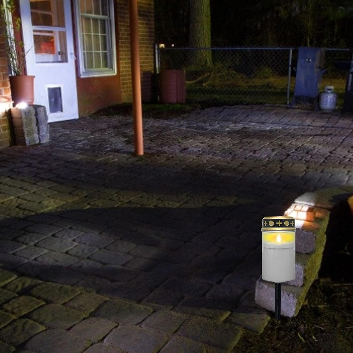 Solar Cemetery Lights | Grave Candles for Cemetery Religious,Memorial Candle LED Lamp Outdoor Indoor Cemetery Ritual Decor Halloween Christmas Decorations Dobooo image number 2