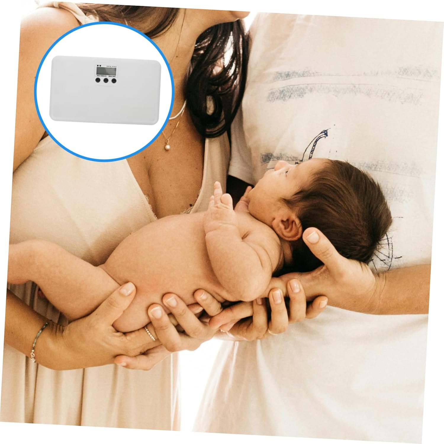 Toyvian Baby Electronic Scale Multi - Function Digital Display Weight Scale Pet Scale Mother and Baby Scales Smart Scale without Battery and Weight image number 6