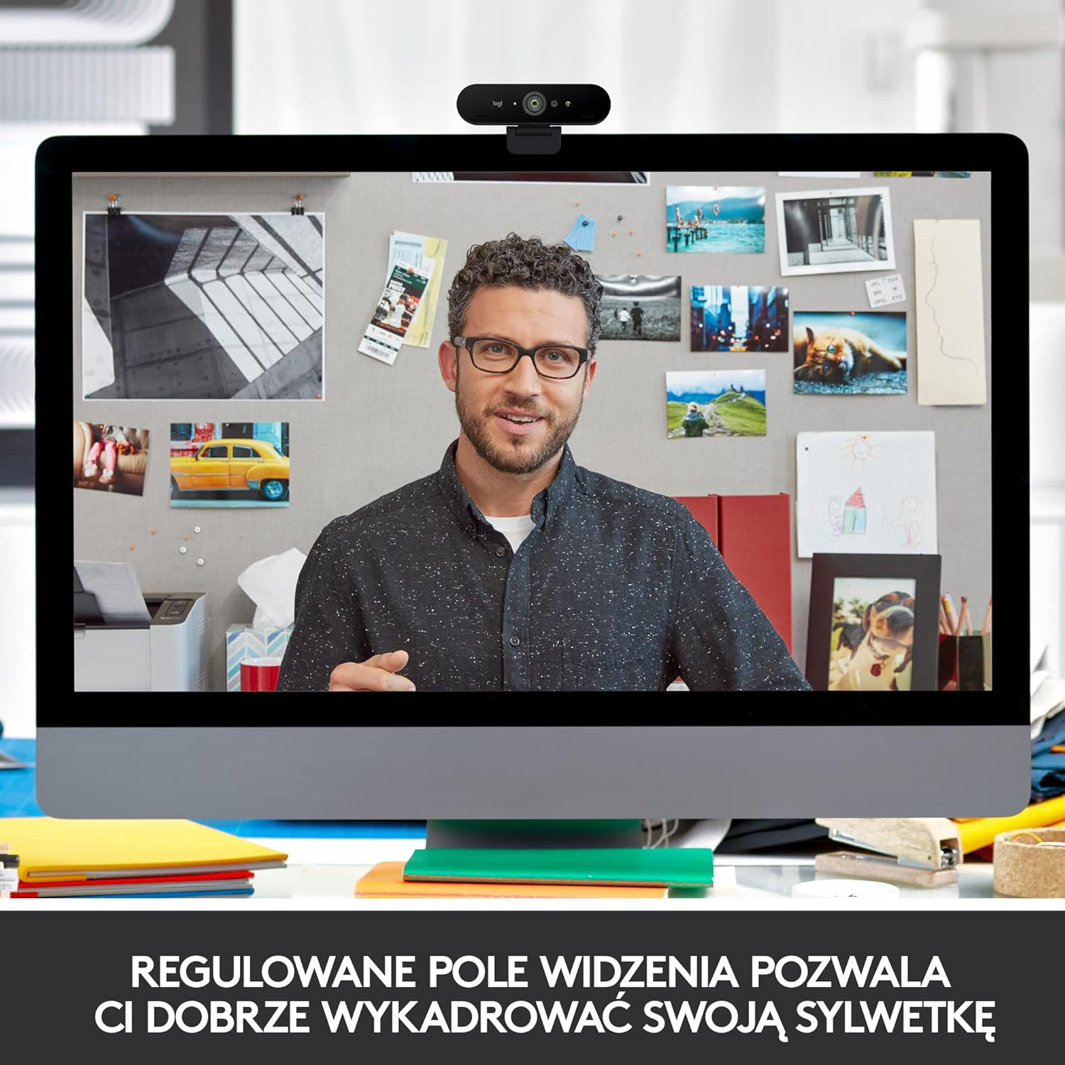 Logitech Brio Stream Webcam - Ultra 4K HD Video Calling, Noise-Cancelling Mic, HD Auto Light Correction, Wide Angle, Compatible with Microsoft Teams, Zoom, Google Meet on Pc/Mac, Streaming - Black