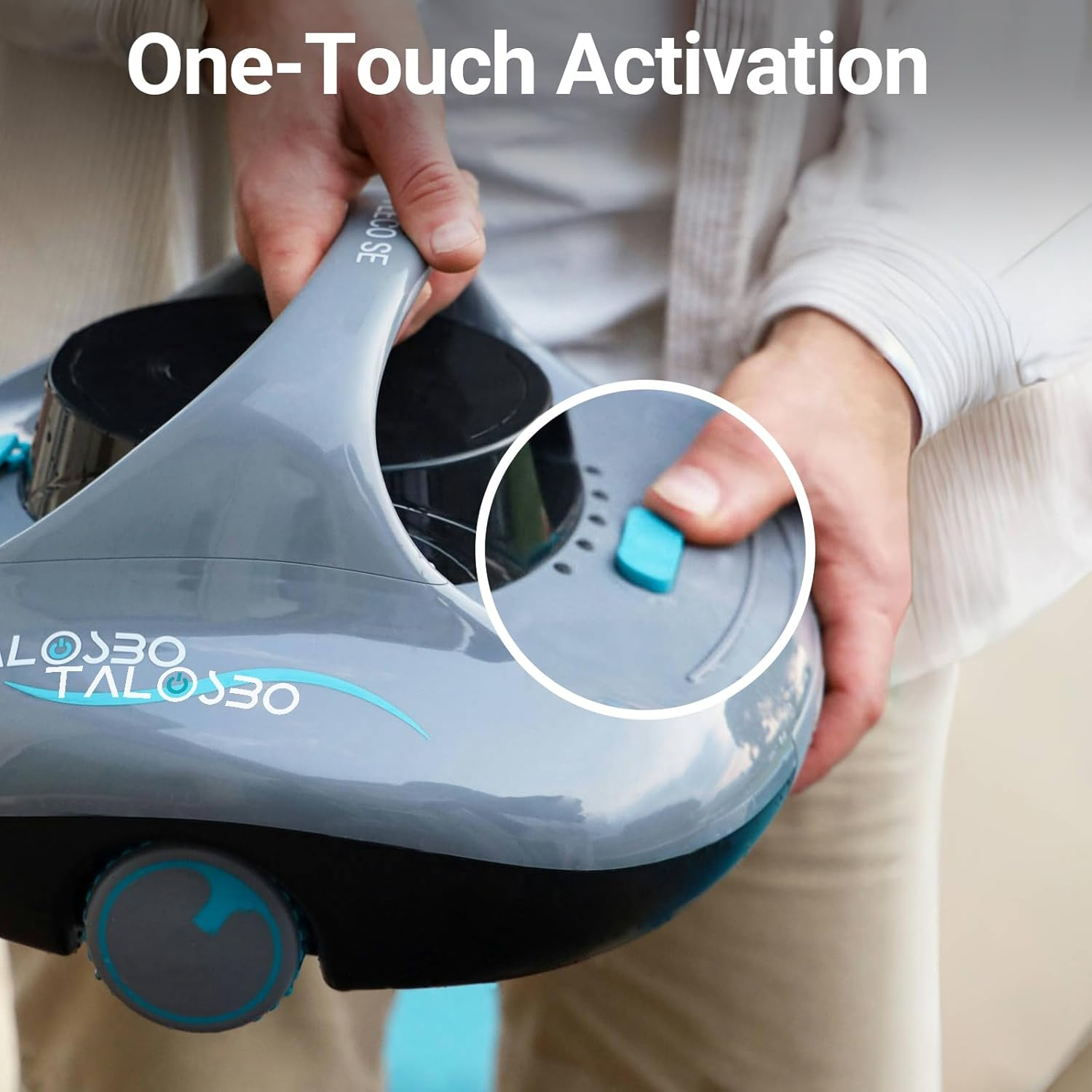 TALOSBO Whale Cordless Pool Vacuum up to 130 Mins Runtime, Robotic Pool Cleaner with 2.5H Fast Charge, Ideal for Flat above Ground and Inground Pools up to 80㎡ image number 4