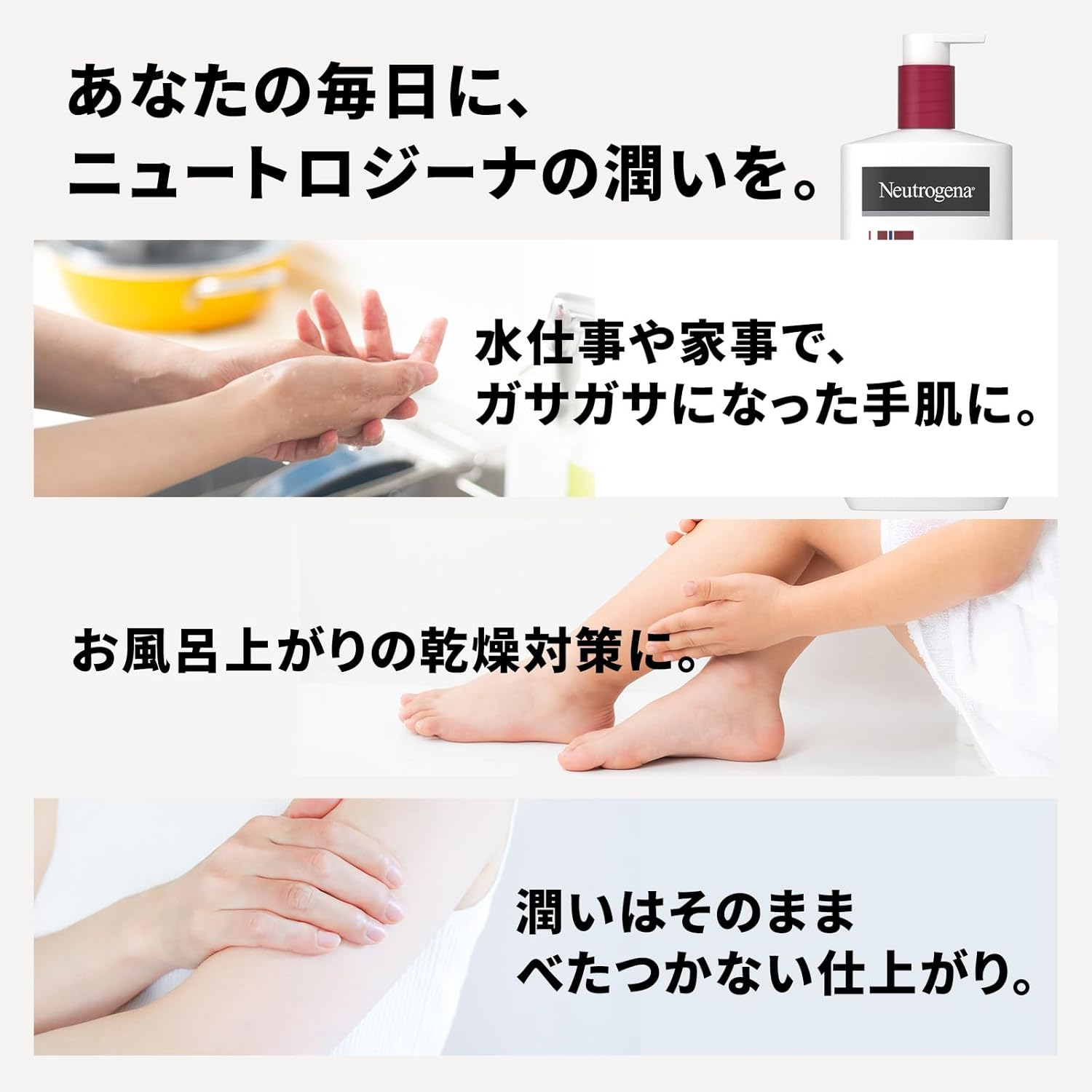 Neutrogena (Neutrogena) Norwegian Formula Intense Repair Body Emulsion Fragrance-Free 250Ml image number 4