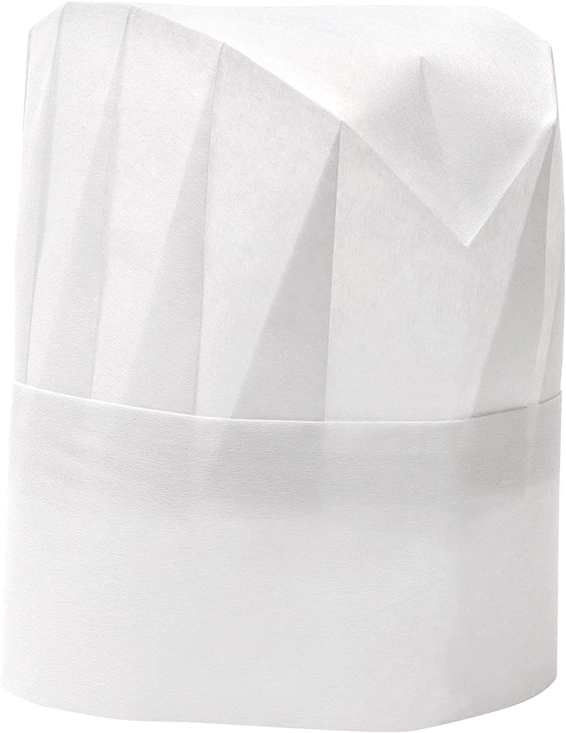 GEHARTY Chef Hats 24-Pack Disposable White Paper Chef Toques Chef Supplies Adjustable Professional Kitchen Chef Caps for Baking Culinary Cooking Safety 20-22 Inches in Circumference image number 3