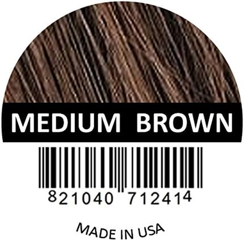 Samson Hair Fibers for Thinning Hair - 100% Undetectable Natural Formula - Completely Conceals Hair Loss in Seconds. Covers Bald Spots. Thicken Your Hair Instantly - 25 Grams Refill (MED. BROWN) image number 5