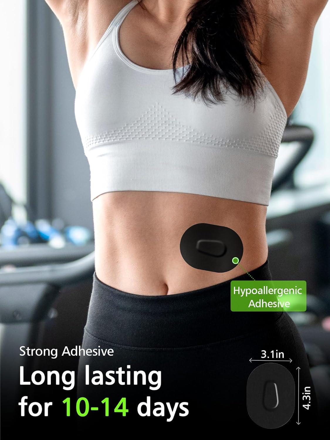 20 Packs Dexcom G6 Adhesive Patches, Dexcom G6 Overpatch Waterproof Pre-Cut for 10-14 Days Long Stay by SUNMON (Black) image number 1