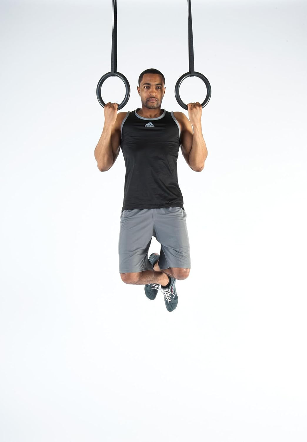 Black Mountain Products Multi-Use Exercise Gymnastics Rings, Black image number 4