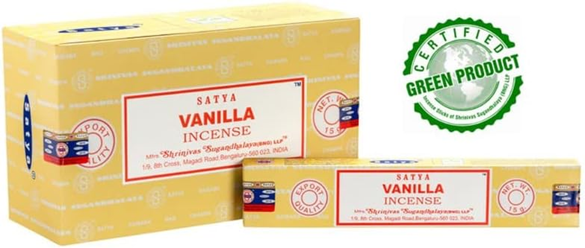 Satya Sai Baba Vanilla Incense Sticks Home Incense 15G X 12 Pks