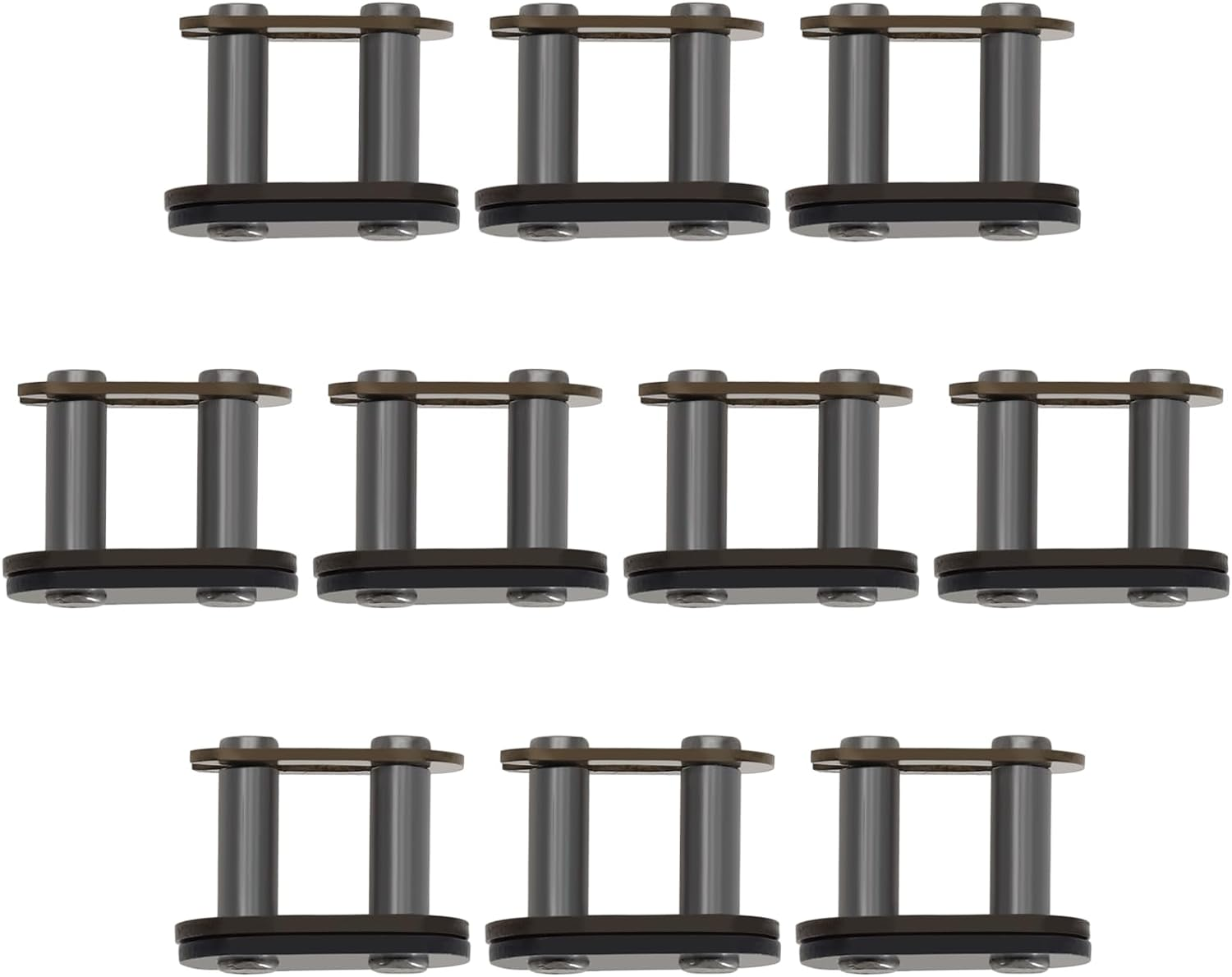 Emsea 10Pcs T8F Chain Master Link Steel Chain Link for 43Cc 47Cc 49Cc Mini ATV Quad Dirt Scooter Pocket Bikes Chain Replacement Part