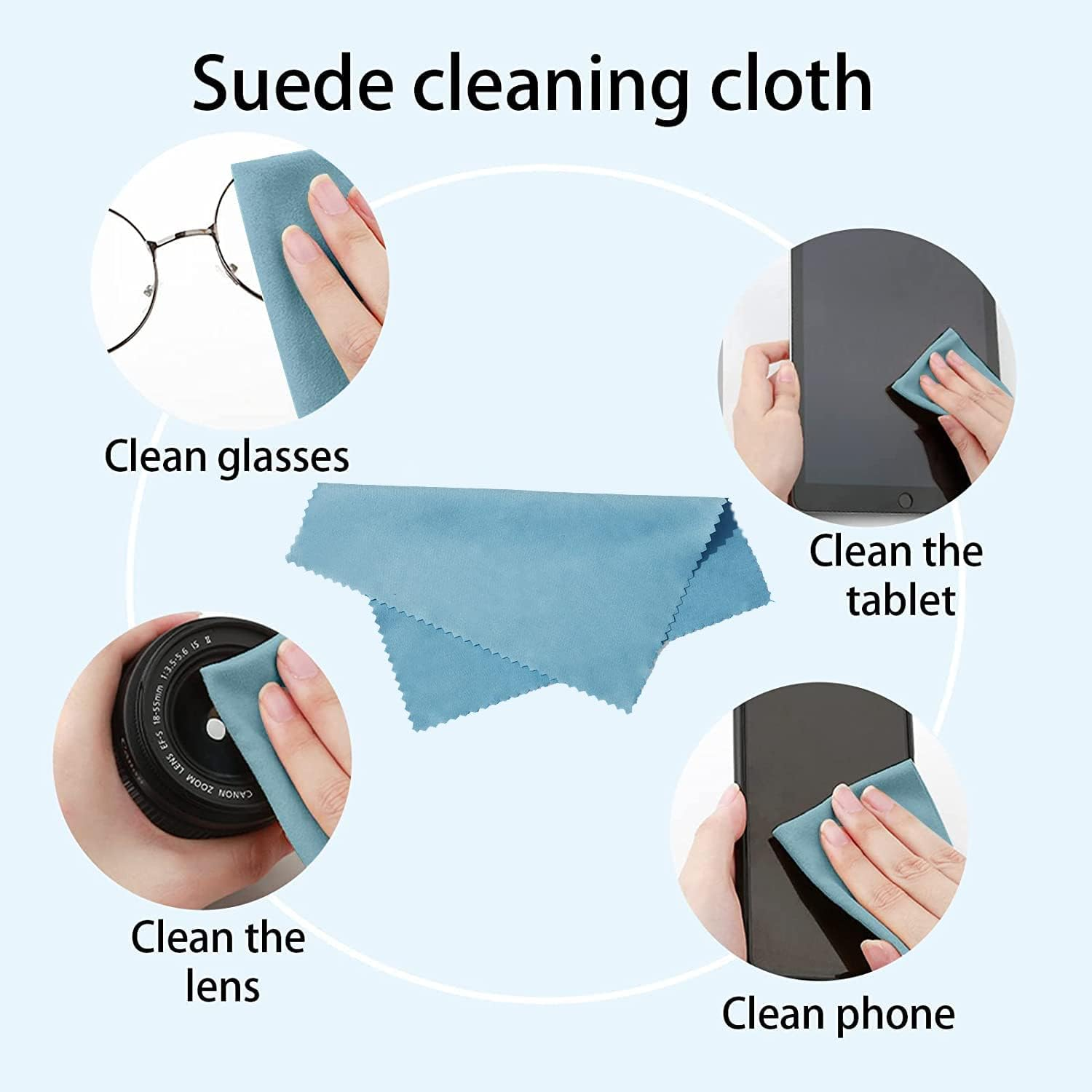 7 in 1 Electronic Cleaner Kit - Keyboard Cleaner, Keyboard Cleaning Kit, Laptop Cleaner with Brush, Electronic Cleaner for Airpods Pro/Laptop/Phone/Computer/Screen (Give Away a Flannel Cloth) Blue - 20In1 Black image number 5