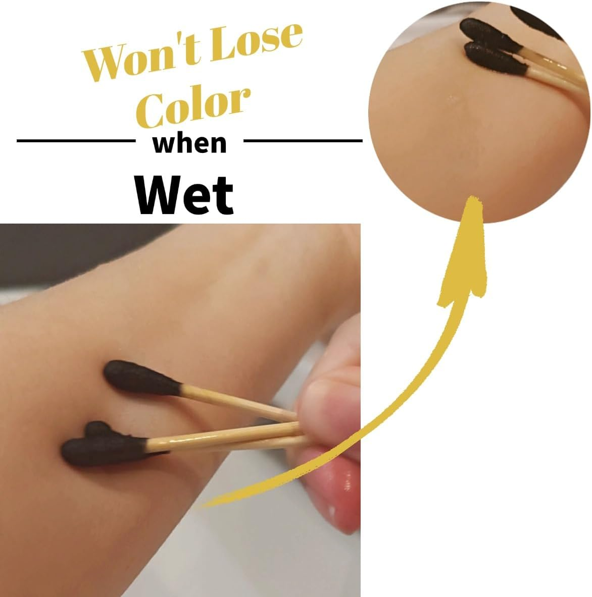 2000 Pcs Premium Cotton Swabs Natural Cotton Buds Biodegradable Organic Double Tips for Ear Wax Removal (200Pcs,Pink) - Black image number 6