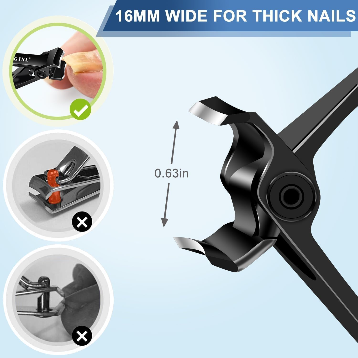 Mens Stocking Stuffers 2025 Gifts for Men, Christmas Gift for Mens Dad Boyfriend Teens Him, Angled Head Long Handle Toe Nail Clippers for Men with Wide Jaw, Toenail Clippers for Thick Toenails