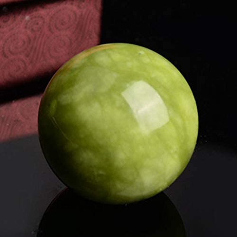 Dovhmoh 2PCS Jade Baoding Chinese Health Stress Exercise Balls for Relaxation Relief Hand Care Tool for Enhanced Blood Circulation & Sleep image number 3