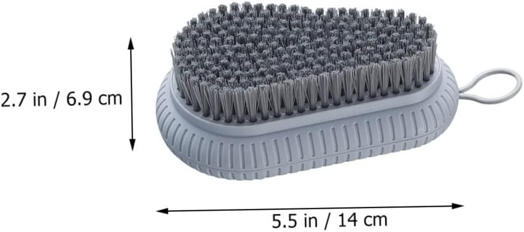 COMPUKAS 2Pcs Nail Dust Brush Soft Nail Brush for Hands and Feet Cleaning Reusable