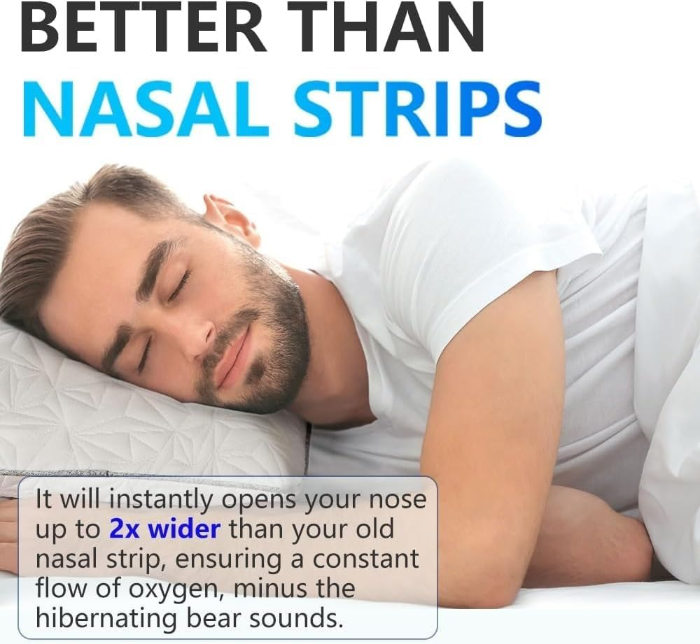 Breathing Nasal Strip Starter Kit (15 Count) - Boost Oxygen Intake, Reduce Snoring, Improve Sleep Quality - Sweat Resistant, Skin Safe Nasal Strips - Extra Strength Snoring Solution (BLACK) - Black image number 3
