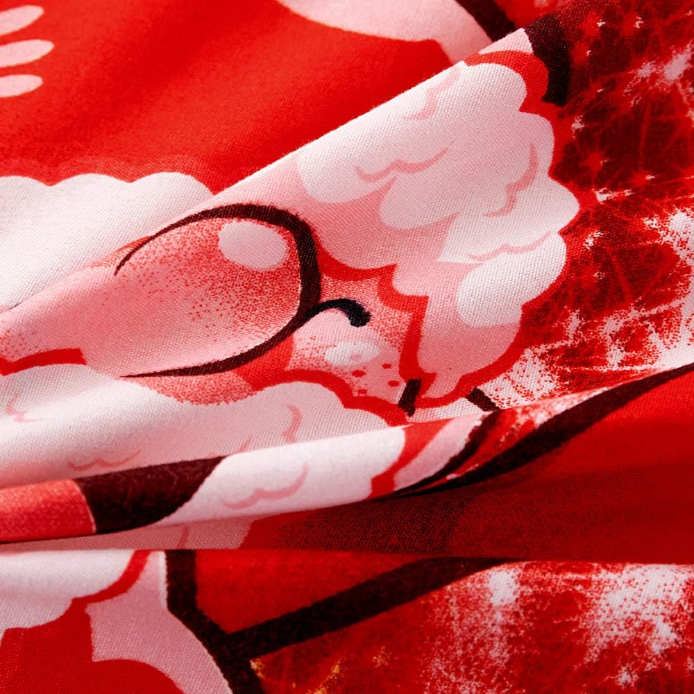 Royal Santa Presents Xmas (Double) Quilt Duvet Cover & Pillowcase Christmas Bedding Bed Set, Multi-Colour Santa Claus Duvet Cover Set, Ultra Soft, Durable Design image number 3