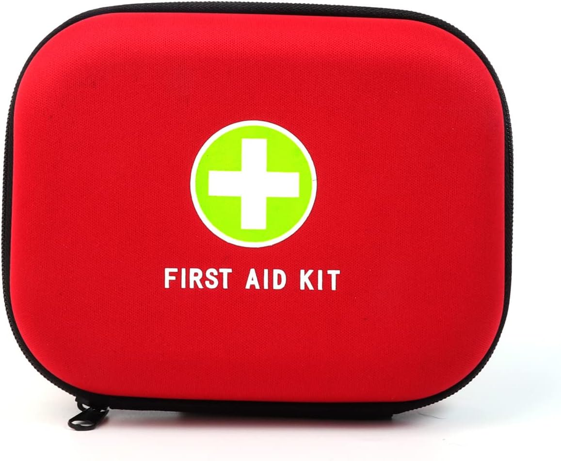 First Aid Hard Case Empty First Aid Hard Case First Aid EVA Medicine Red Medical Bag for Home Health Emergency First Responder Empty Camping Outdoors (Red Lb) - Black Bb image number 3