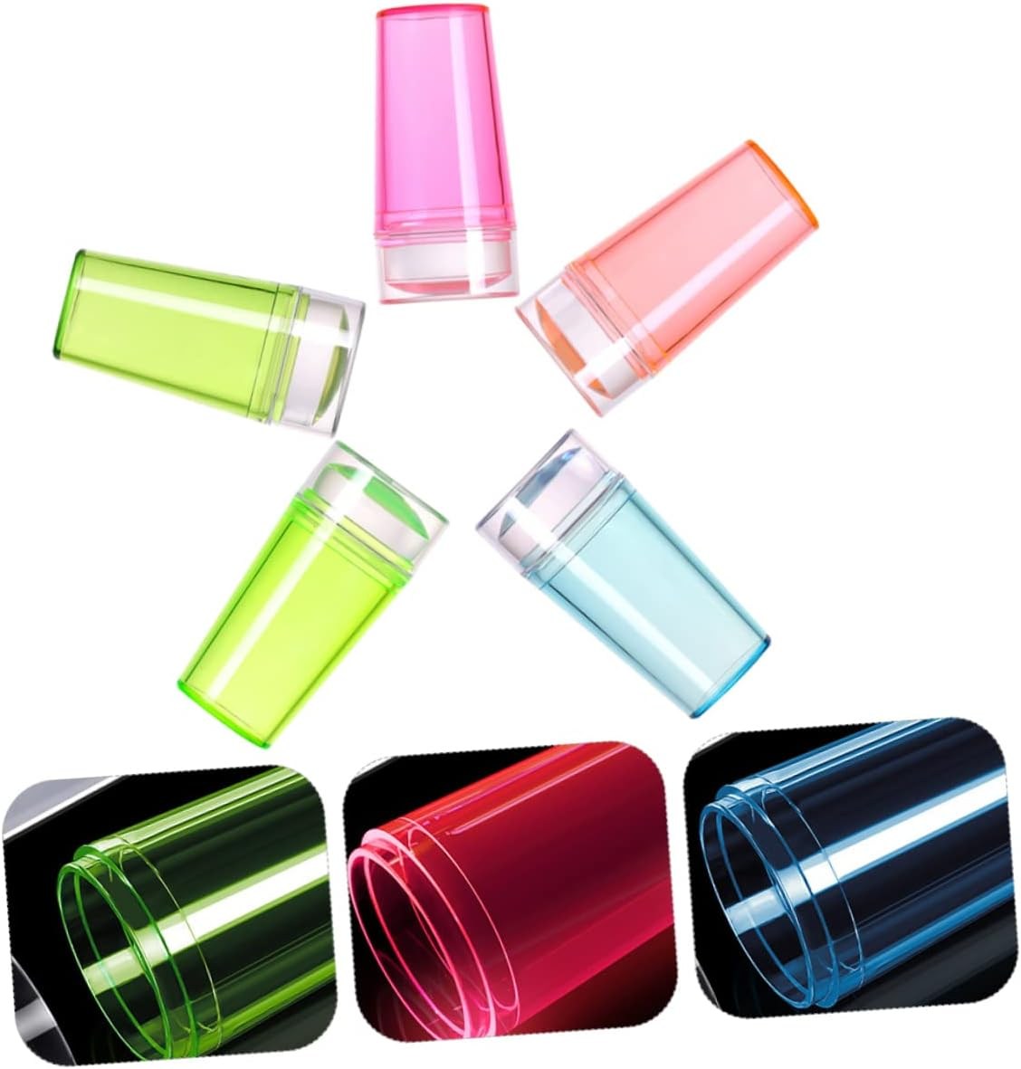 Healvian 5Sets Nail Art Stampers Manicure Stamper Tools Decorative Nail for Women image number 1