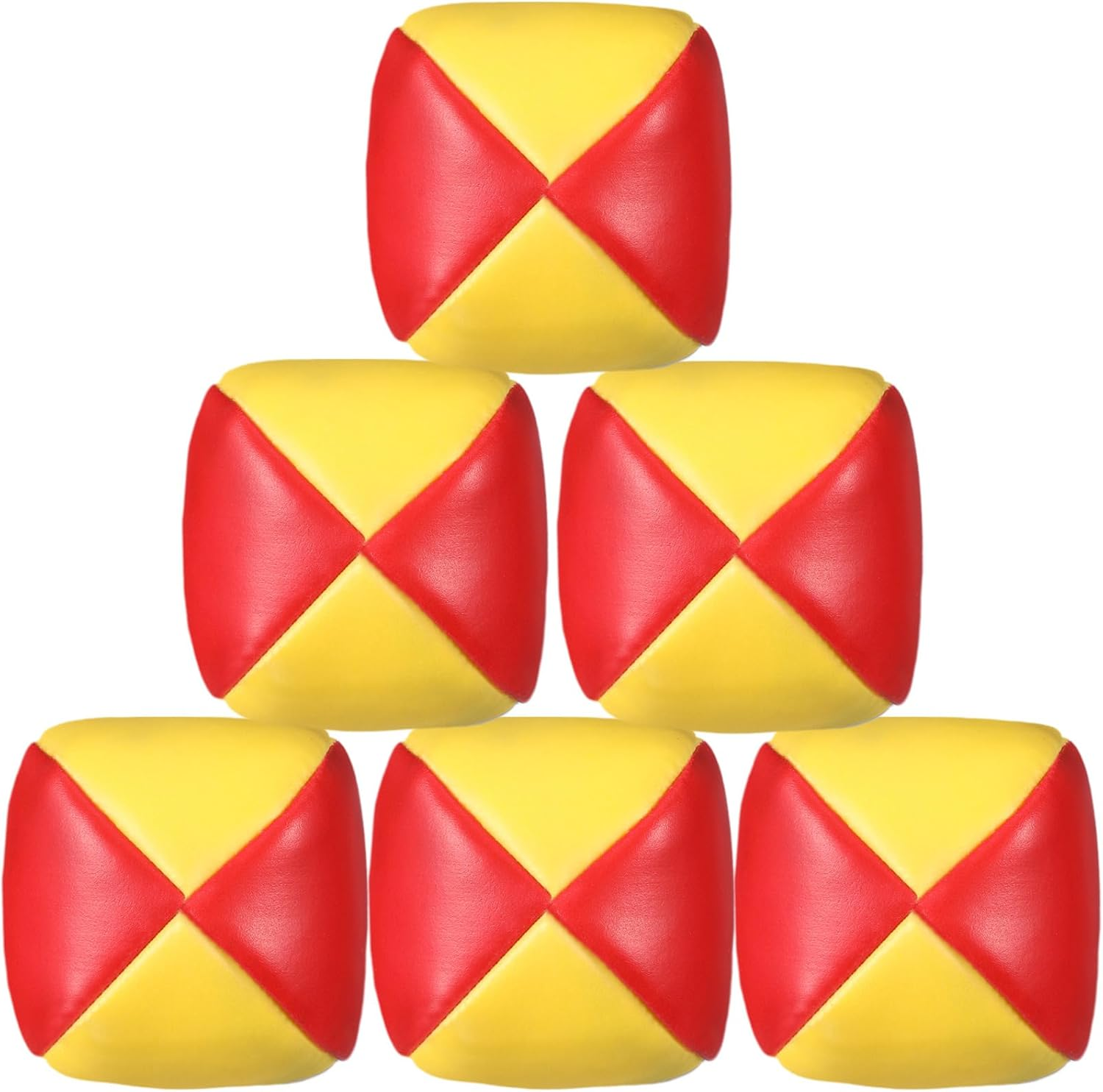 Patelai Juggling Balls Set for Beginners, Quality Mini Juggling Balls, Durable Juggle Ball Kit, Soft Easy Juggle Balls for Boys Girls and Adults, Multicolored (6 Packs)