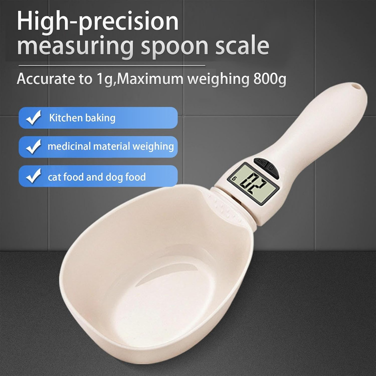 Food Measuring Tool, Portable Weighing Spoon, Kitchen Measuring Spoon, Pet Food Spoon, Sugar Measuring Spoon, Salt Measuring Spoon, Food Weighing Spoon, Kitchen Gadget Spoon, Portable Measuring Tool image number 5